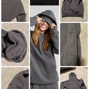 Comfrt Airplane Mode Travel Hoodie (size small - steel grey)